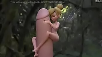 Blonde Bombshell Tinker Bell Enjoys A Big Cock In 3d Hentai Video