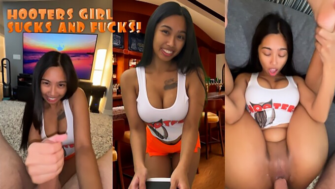 Yaramaz Bir Hooters Garsonuyla Arkadan Rol Yapma