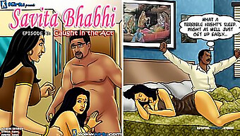 Aventura De Desenho Animado De Savita Bhabhi É Pega Em Flagrante