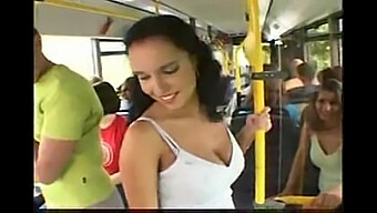 Busty Milf Laura Lion On A Bus - A Voyeur'S Dream Come True