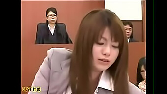 Asian Courtroom Scene With An Invisible Man