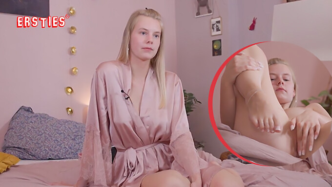 Jolien, Uma Loira Que Adora Jogar Futebol E Tem Fetiche Por Roupas Íntimas Sedutoras, Se Entregando Ao Prazer Solo E Close-Ups